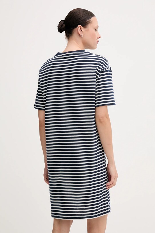 Ρούχα Βαμβακερό φόρεμα Tommy Hilfiger UW0UW05937 σκούρο μπλε