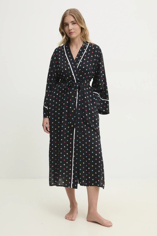 Ρόμπα Dkny ύφασμα μαύρο YI10043
