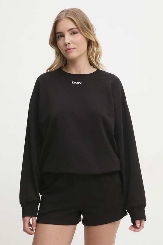 Πιτζάμα Dkny πλεκτό ύφασμα μαύρο YI50040