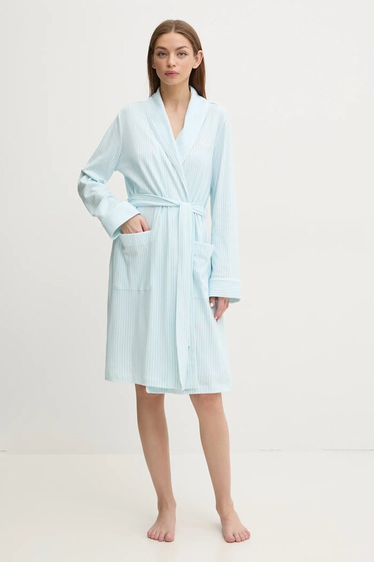 Ρόμπα Lauren Ralph Lauren πλεκτό ύφασμα μπλε ILN42409