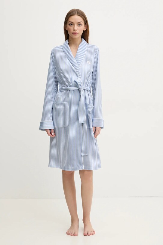 Ρόμπα Lauren Ralph Lauren πλεκτό ύφασμα μπλε ILN42409