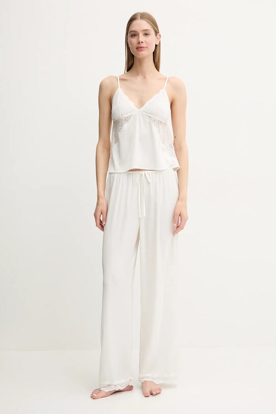 Παντελόνι πιτζάμας Abercrombie & Fitch KI146.5051.111 μπεζ SS25