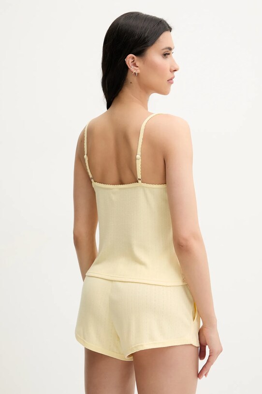 Top πιτζάμας Hollister Co. KI346.5034.800 κίτρινο SS25