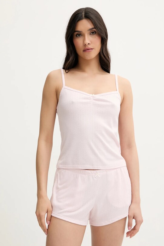 Σορτς πιτζάμας Hollister Co. KI346.5035.600 ροζ SS25
