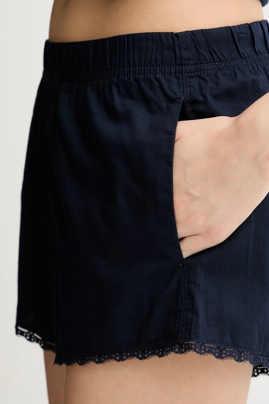 Βαμβακερή πιτζάμα σορτς Hollister Co. σκούρο μπλε KI346.5039.200