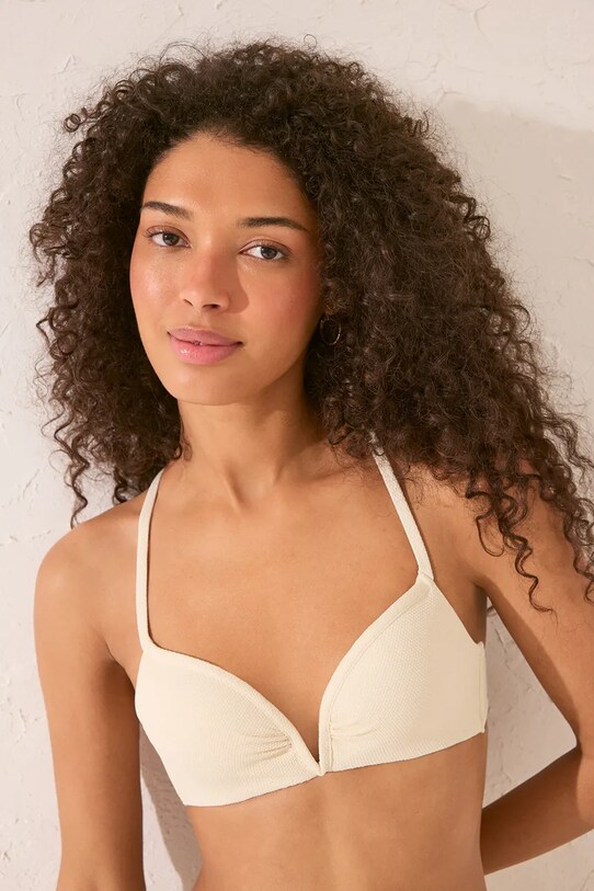 Bikini top women'secret με ενίσχυση μπεζ 6489770.69.68