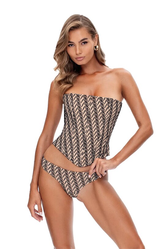 Κορσές GOD SAVE QUEENS ALIZEE STRAPLESS CORSET μπεζ GSQ.106.170