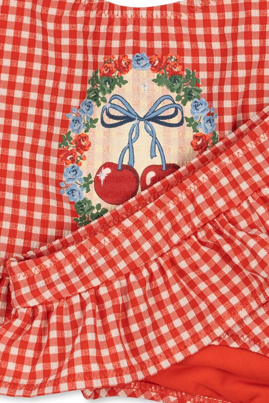 Παιδικό μαγιό δύο τεμαχίων Konges Sløjd SOLINE BIKINI KS102495 κόκκινο SS25