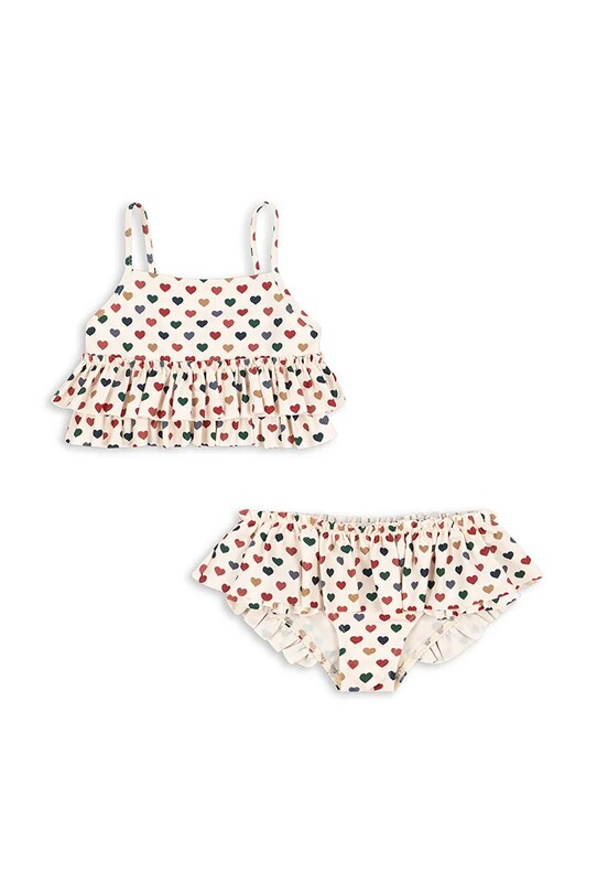Παιδικό μαγιό δύο τεμαχίων Konges Sløjd MANUCA FRILL BIKINI GRS μαλακό μπεζ KS102510
