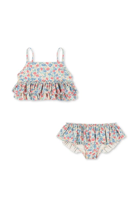 Παιδικό μαγιό δύο τεμαχίων Konges Sløjd MANUCA FRILL BIKINI GRS μαλακό μπλε KS102510