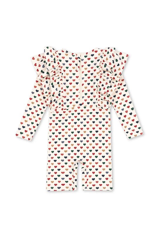 Μαγιό για μωρά Konges Sløjd MANUCA FRILL ONESIE GRS KS102511 μπεζ SS25