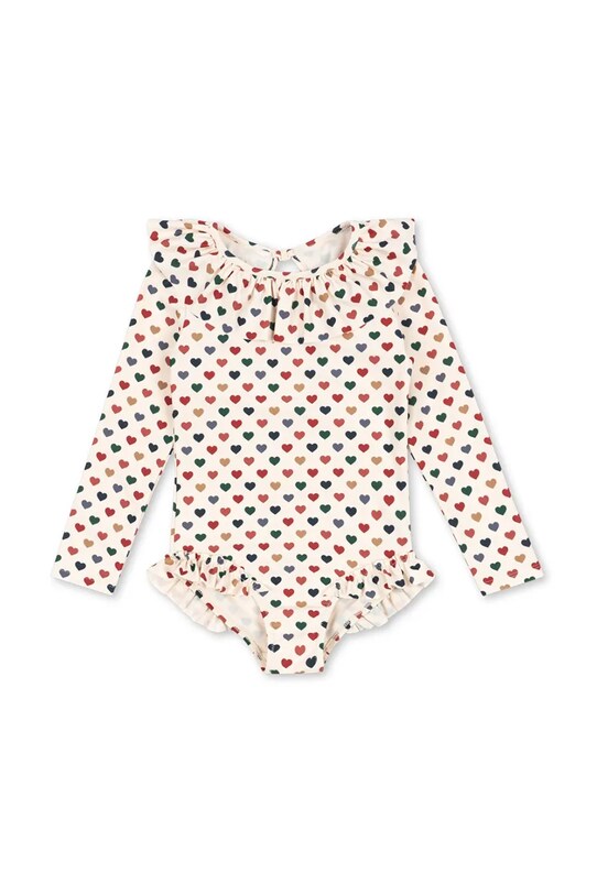 Ολόσωμο παιδικό μαγιό Konges Sløjd MANUCA LS SWIMSUIT GRS μαλακό μπεζ KS102514