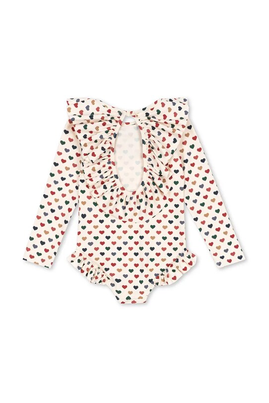 Ολόσωμο παιδικό μαγιό Konges Sløjd MANUCA LS SWIMSUIT GRS KS102514 μπεζ SS25