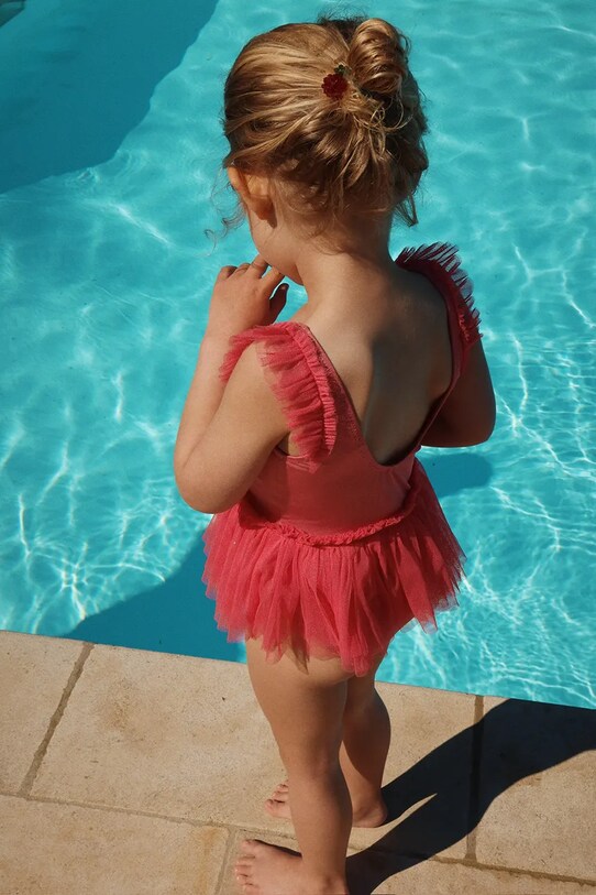 Ολόσωμο παιδικό μαγιό Konges Sløjd AMANDINE SWIMSUIT KS102688 ροζ