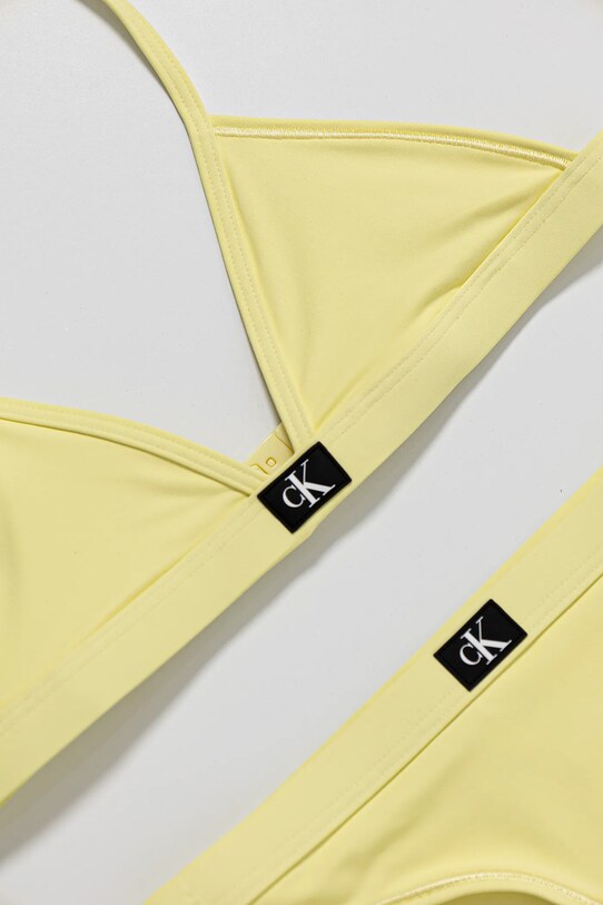 Κοριτσίστικα Μαγιό δύο τεμαχίων Calvin Klein Jeans KY0KY00092.PPYA κίτρινο