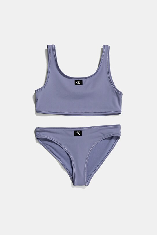 Μαγιό δύο τεμαχίων Calvin Klein Jeans μαλακό μωβ KY0KY00093.PPYA