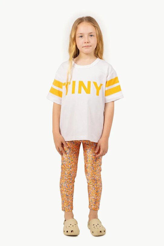 Παιδικό κολάν κολύμβησης Tinycottons GARDEN LEGGINGS πορτοκαλί SS25.288