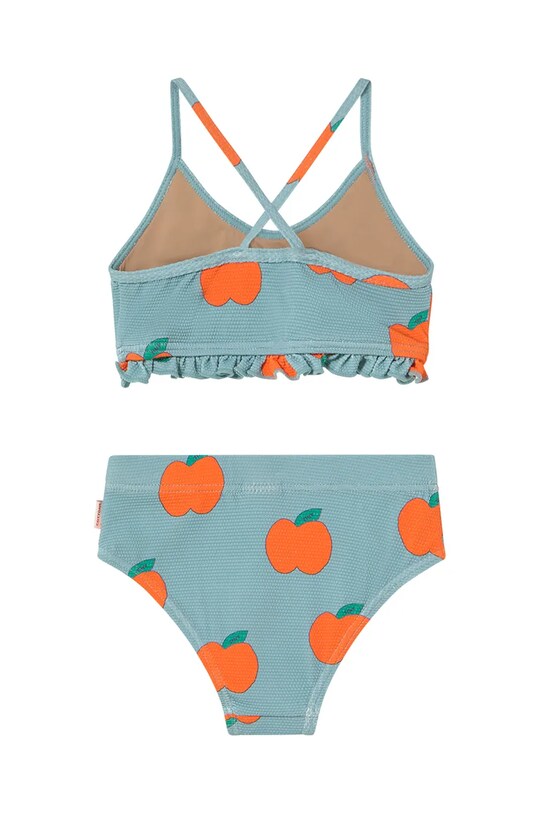 Κοριτσίστικα Παιδικό μαγιό δύο τεμαχίων Tinycottons APPLES SWIM SET SS25.282 μπλε