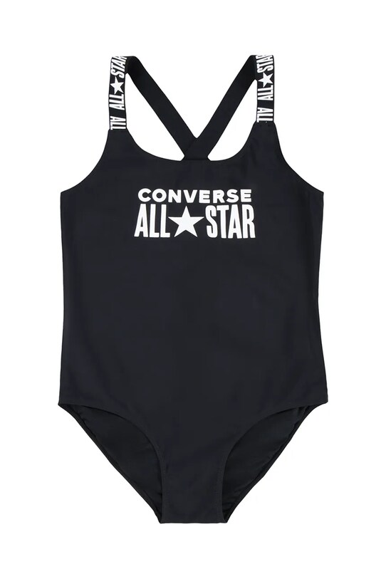 Ολόσωμο βρεφικό μαγιό Converse μαλακό μαύρο 1CD456