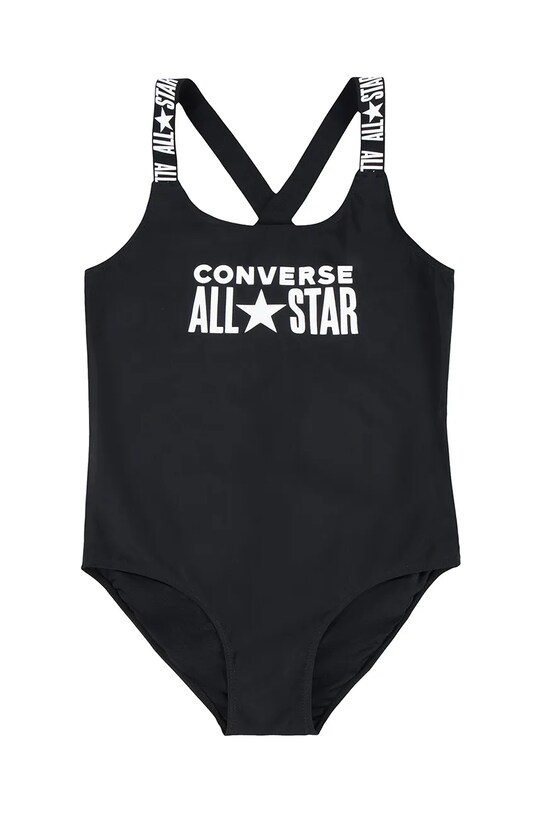 Ολόσωμο παιδικό μαγιό Converse μαλακό μαύρο 4CD456
