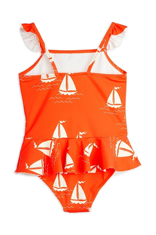 Ολόσωμο παιδικό μαγιό Mini Rodini Sailing boats 2528010042 πορτοκαλί SS25