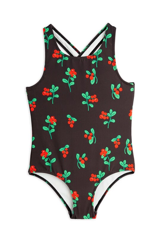 Ολόσωμο παιδικό μαγιό Mini Rodini Lingonberries μαλακό μαύρο 2528010199
