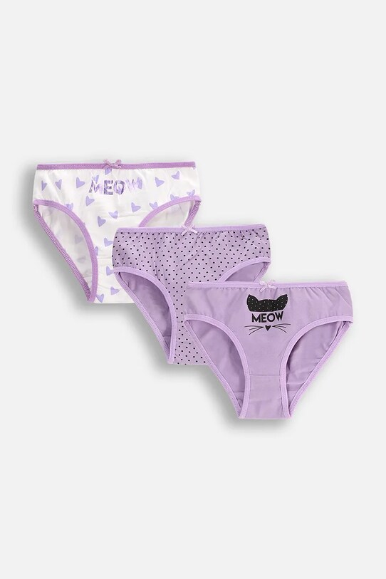 Παιδικά εσώρουχα Coccodrillo 3-pack στάμπα μωβ WC5406305PAN