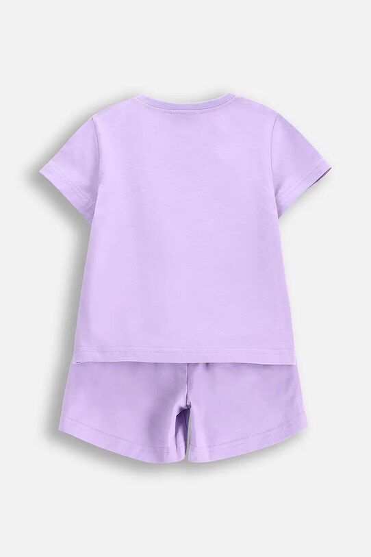Παιδικές βαμβακερές πιτζάμες Coccodrillo WC5448204PJS μωβ SS25