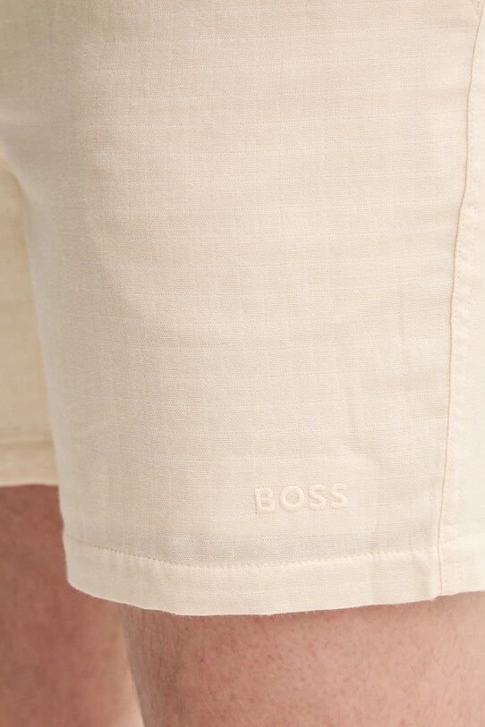 Βαμβακερό σορτσάκι BOSS μπεζ 50540134