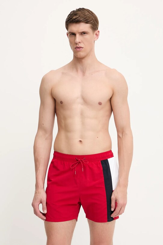 Μαγιό Tommy Hilfiger με μοτίβο κόκκινο UM0UM03483