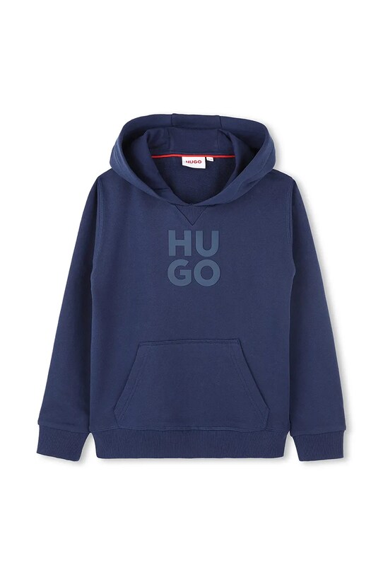 Παιδική βαμβακερή μπλούζα HUGO G00349.114.150 σκούρο μπλε SS25