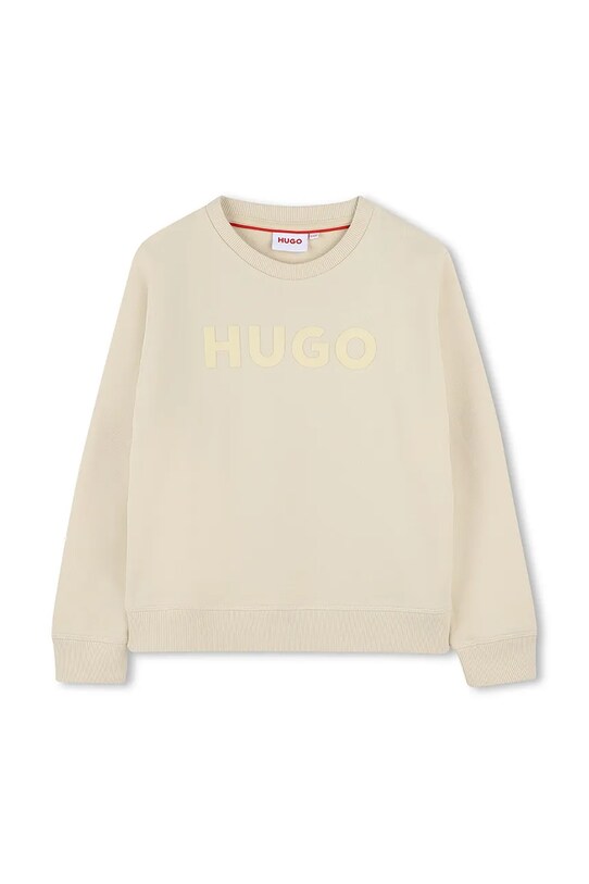 Παιδική μπλούζα HUGO απλικέ μπεζ G00350.114.150