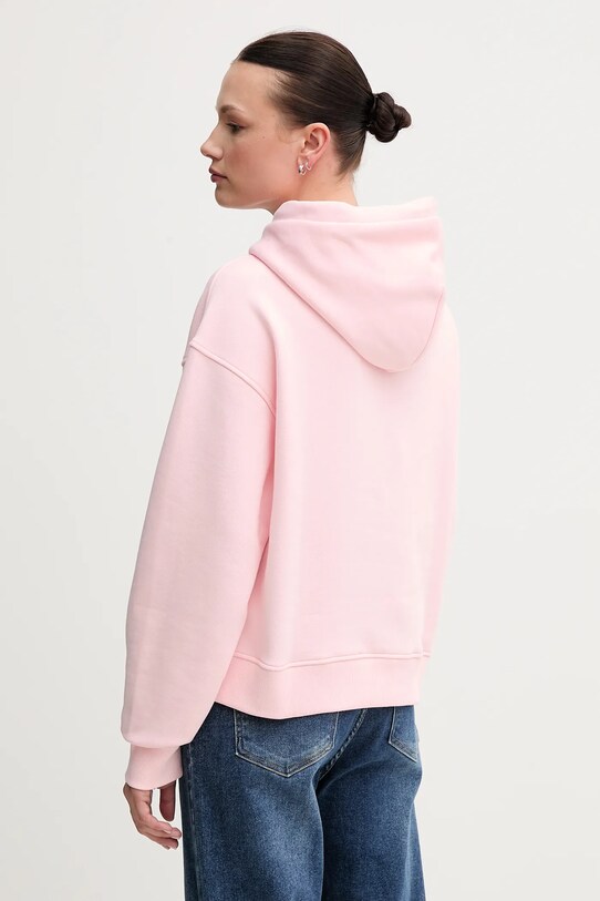 Βαμβακερή μπλούζα Tommy Jeans DW0DW19414 ροζ SS25