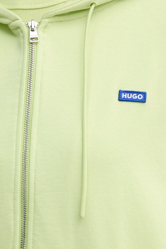 Βαμβακερή μπλούζα Hugo Blue πράσινο 50542512