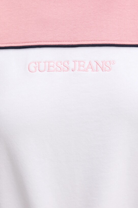 Βαμβακερή μπλούζα Guess Jeans W5RQ26.K68I4 ροζ