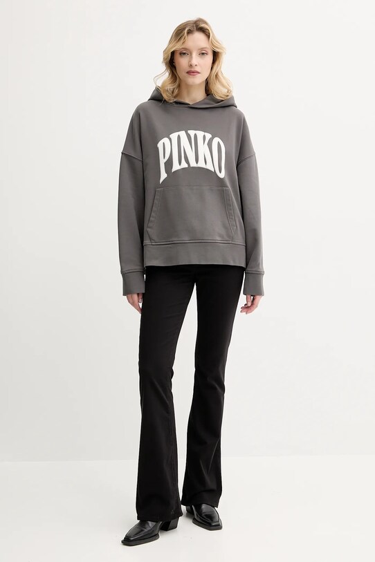 Βαμβακερή μπλούζα Pinko 104623.A2CU γκρί AA00