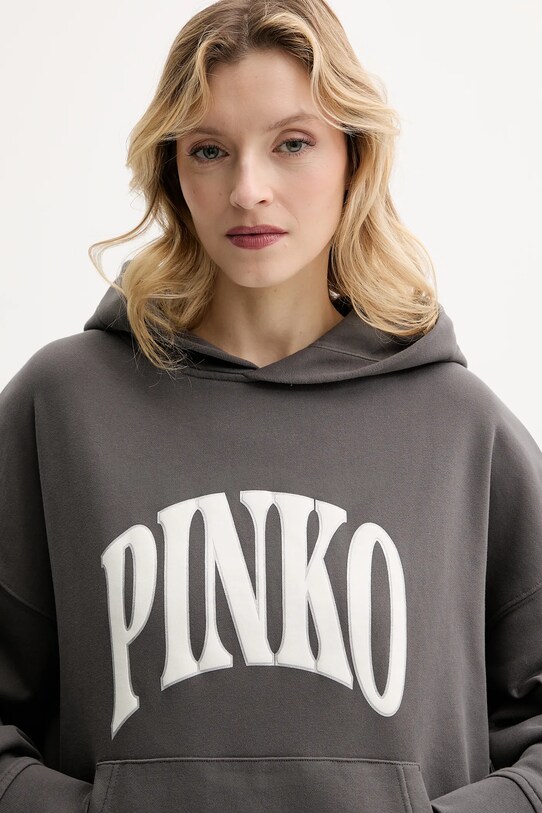 Βαμβακερή μπλούζα Pinko γκρί 104623.A2CU