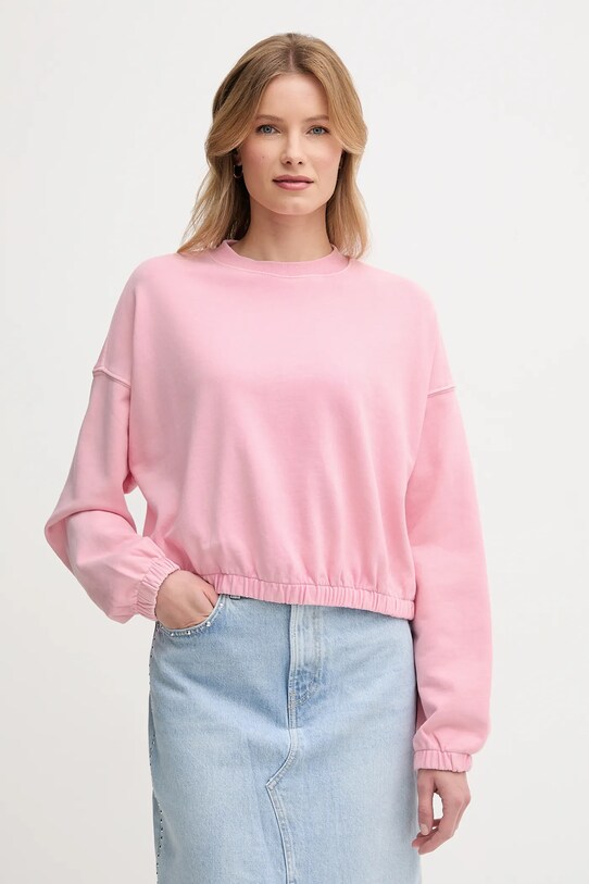 Βαμβακερή μπλούζα United Colors of Benetton βαμβάκι ροζ 39BLD109O