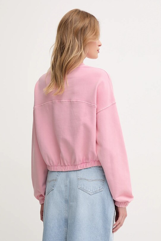 Ρούχα Βαμβακερή μπλούζα United Colors of Benetton 39BLD109O ροζ