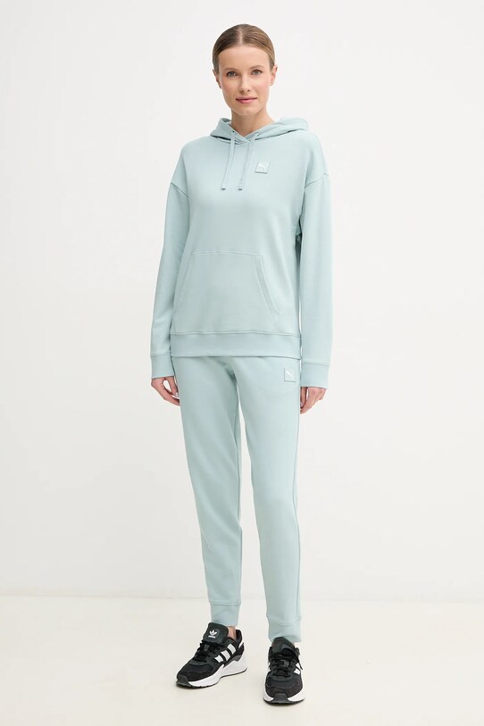 Βαμβακερή μπλούζα Puma 685018 τιρκουάζ SS25