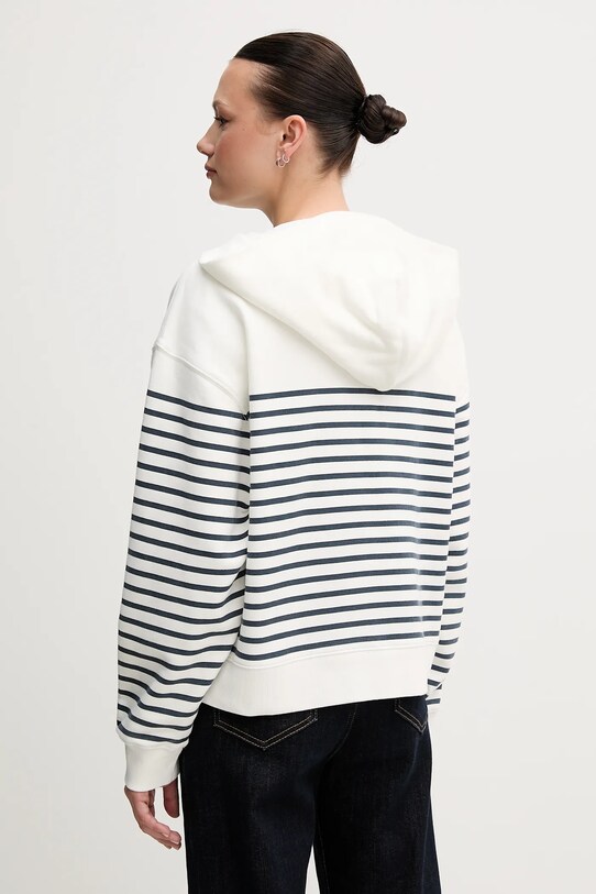 Βαμβακερή μπλούζα Tommy Jeans DW0DW20303 λευκό SS25