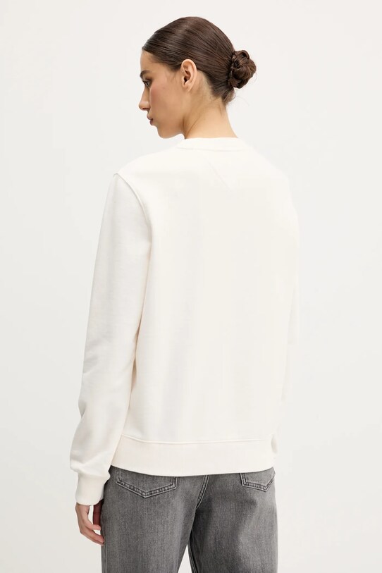 Ρούχα Βαμβακερή μπλούζα Tommy Jeans DW0DW20637 μπεζ