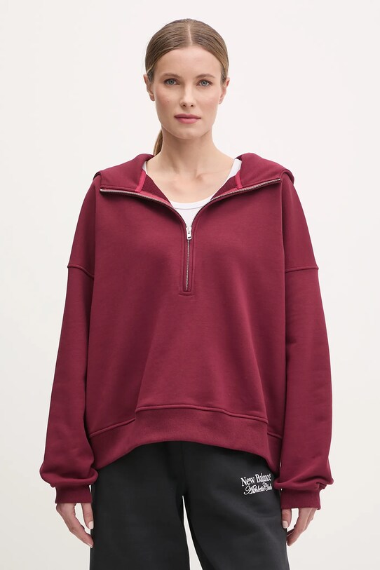 Μπλούζα JOYINME Evolve με κουκούλα μπορντό Bluza.Evolve