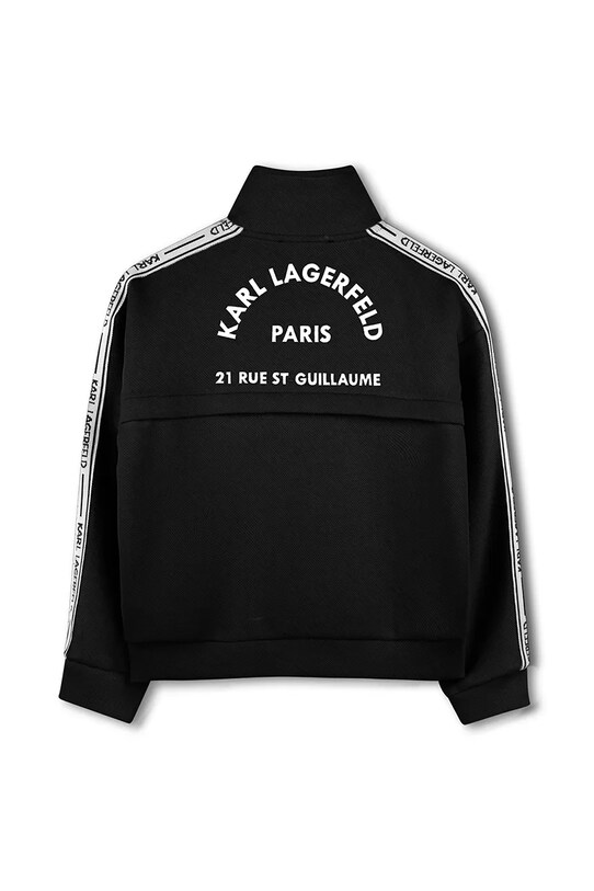 Παιδική μπλούζα Karl Lagerfeld Z30483.156.162 μαύρο SS25