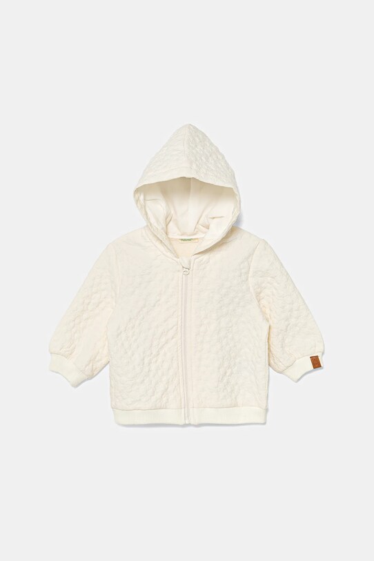 Παιδική μπλούζα United Colors of Benetton με κουκούλα μπεζ 3JEXA501L.W.Seasonal
