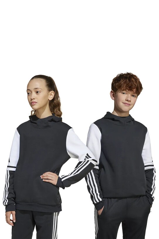 Παιδική μπλούζα adidas Performance με κουκούλα μαύρο JE2768