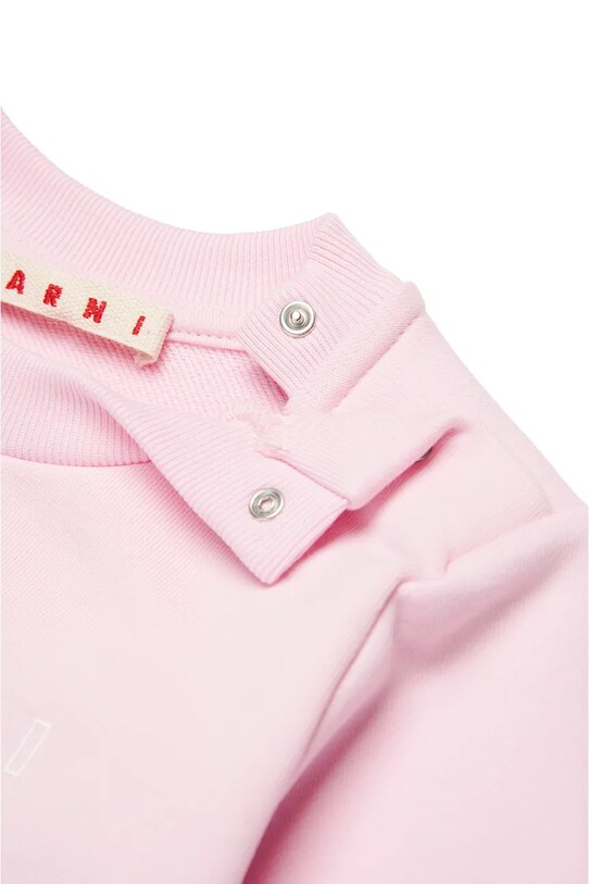 Βαμβακερή μπλούζα μωρού Marni MS319B SWEAT-SHIRT ροζ M01437