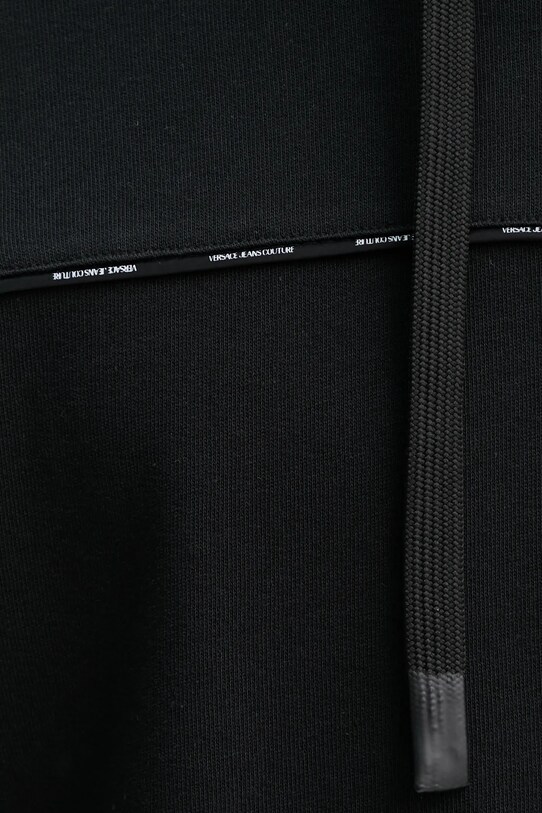 Βαμβακερή μπλούζα Versace Jeans Couture 78GAI3H1.F0010 μαύρο