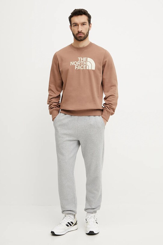 Μπλούζα The North Face Drew Peak NF0A89EKAR41 καφέ SS25
