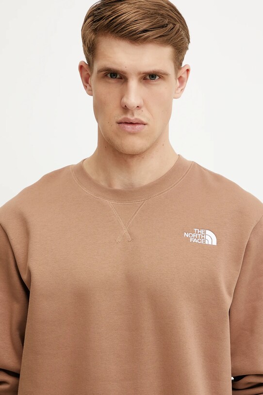 Μπλούζα The North Face Essential καφέ NF0A89ET6IH1
